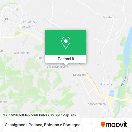 Mappa Casalgrande Padana