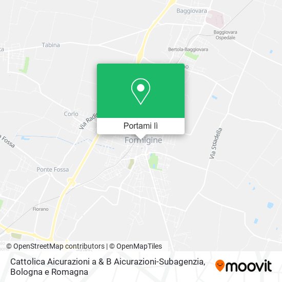 Mappa Cattolica Aicurazioni a & B Aicurazioni-Subagenzia