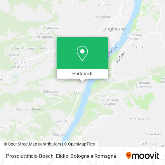 Mappa Prosciuttificio Boschi Elidio
