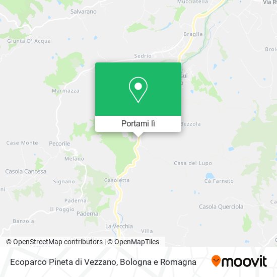 Mappa Ecoparco Pineta di Vezzano
