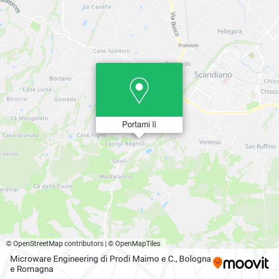 Mappa Microware Engineering di Prodi Maimo e C.