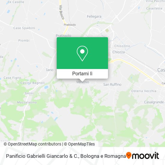 Mappa Panificio Gabrielli Giancarlo & C.