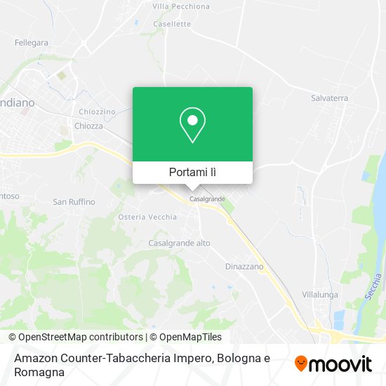 Mappa Amazon Counter-Tabaccheria Impero