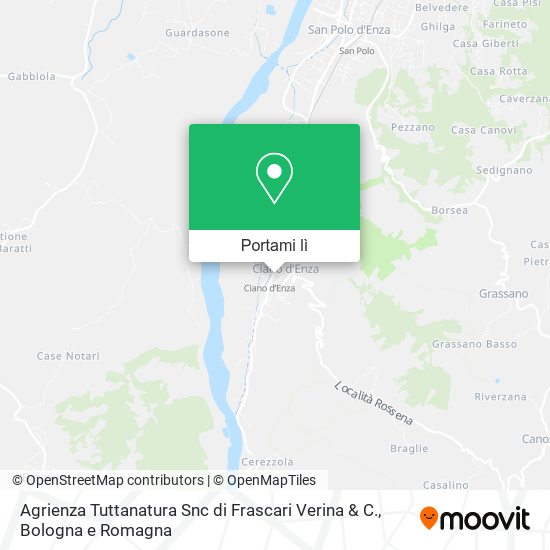Mappa Agrienza Tuttanatura Snc di Frascari Verina & C.