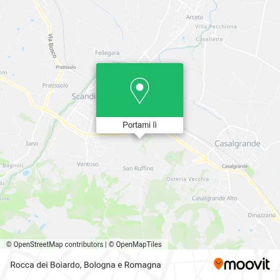 Mappa Rocca dei Boiardo