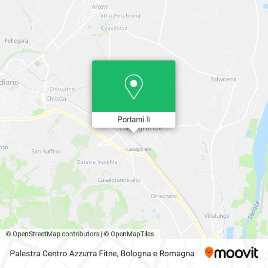 Mappa Palestra Centro Azzurra Fitne