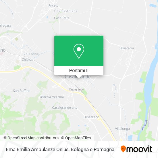 Mappa Ema Emilia Ambulanze Onlus