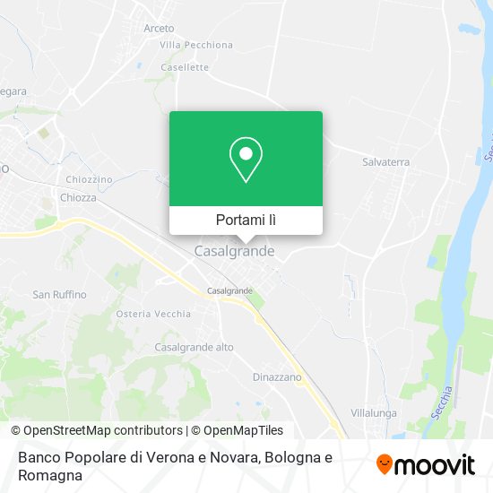 Mappa Banco Popolare di Verona e Novara