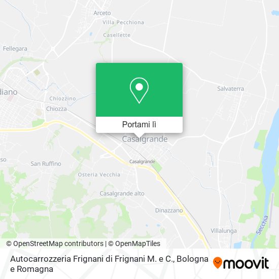 Mappa Autocarrozzeria Frignani di Frignani M. e C.