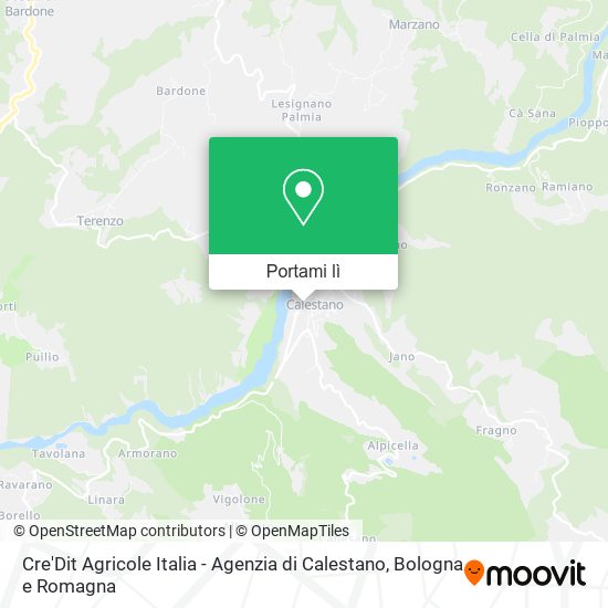 Mappa Cre'Dit Agricole Italia - Agenzia di Calestano