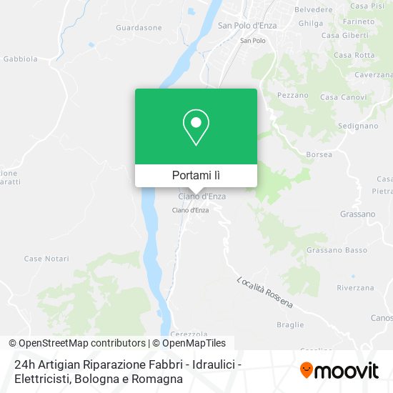 Mappa 24h Artigian Riparazione Fabbri - Idraulici - Elettricisti