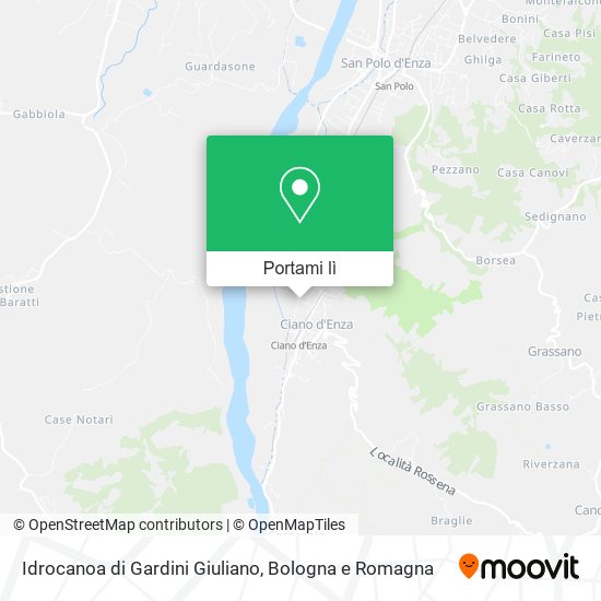 Mappa Idrocanoa di Gardini Giuliano