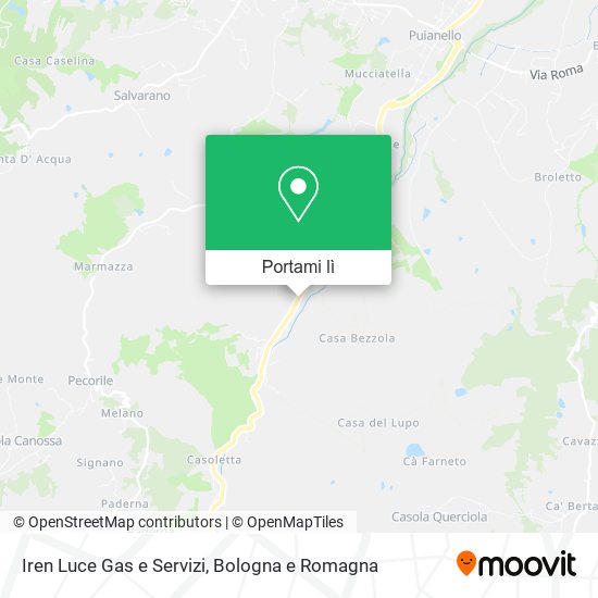 Mappa Iren Luce Gas e Servizi