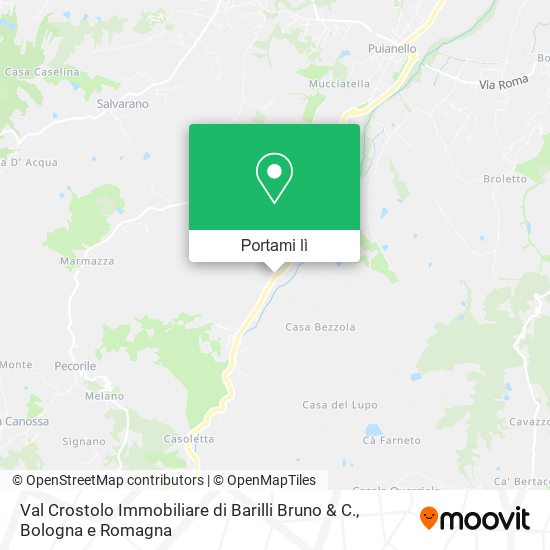 Mappa Val Crostolo Immobiliare di Barilli Bruno & C.