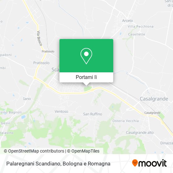 Mappa Palaregnani Scandiano