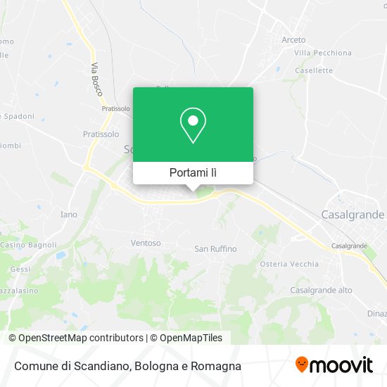 Mappa Comune di Scandiano