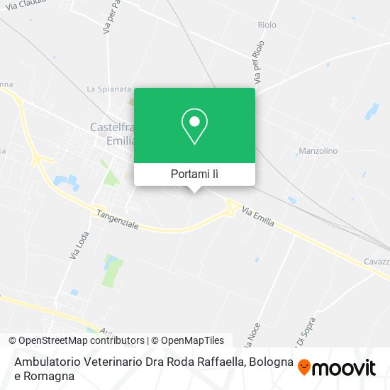 Mappa Ambulatorio Veterinario Dra Roda Raffaella