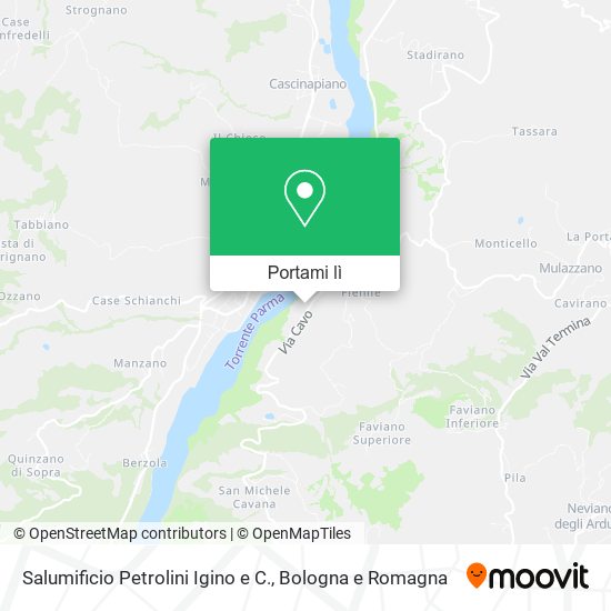 Mappa Salumificio Petrolini Igino e C.