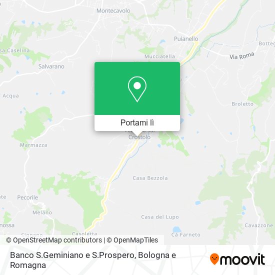 Mappa Banco S.Geminiano e S.Prospero