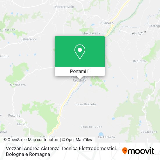 Mappa Vezzani Andrea Aistenza Tecnica Elettrodomestici