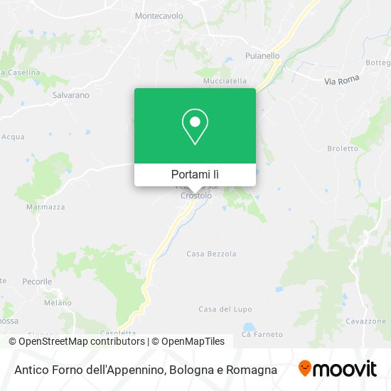 Mappa Antico Forno dell'Appennino
