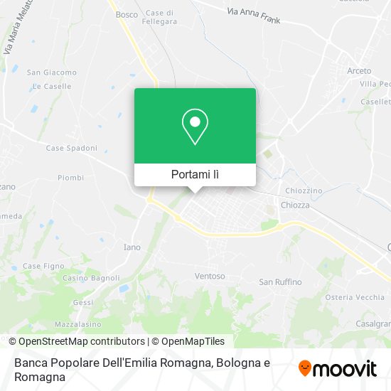 Mappa Banca Popolare Dell'Emilia Romagna