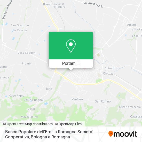 Mappa Banca Popolare dell'Emilia Romagna Societa' Cooperativa