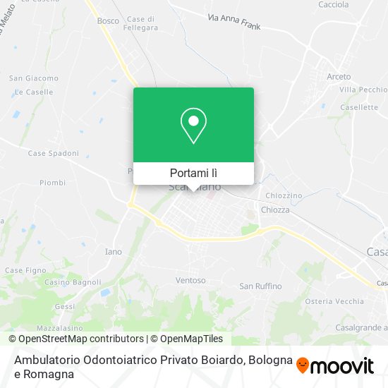 Mappa Ambulatorio Odontoiatrico Privato Boiardo