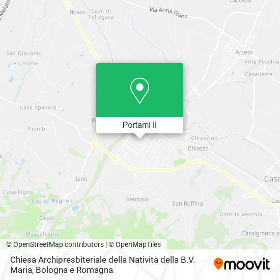 Mappa Chiesa Archipresbiteriale della Natività della B.V. Maria