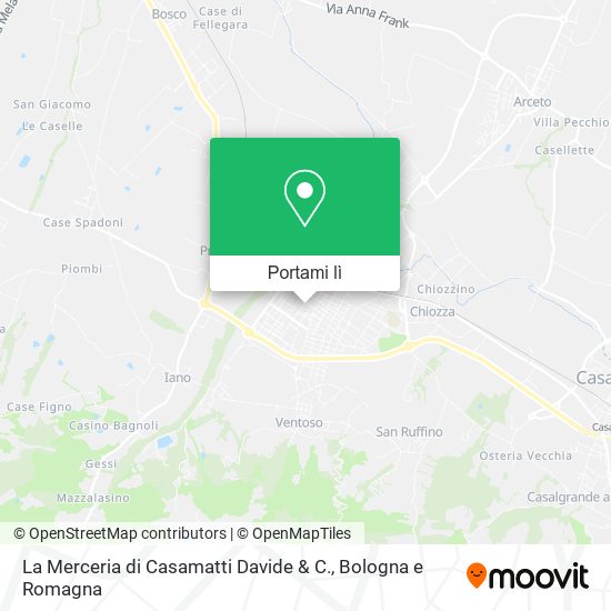Mappa La Merceria di Casamatti Davide & C.
