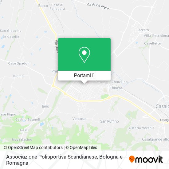 Mappa Associazione Polisportiva Scandianese