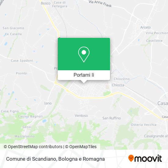 Mappa Comune di Scandiano