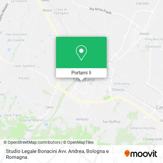 Mappa Studio Legale Bonacini Avv. Andrea