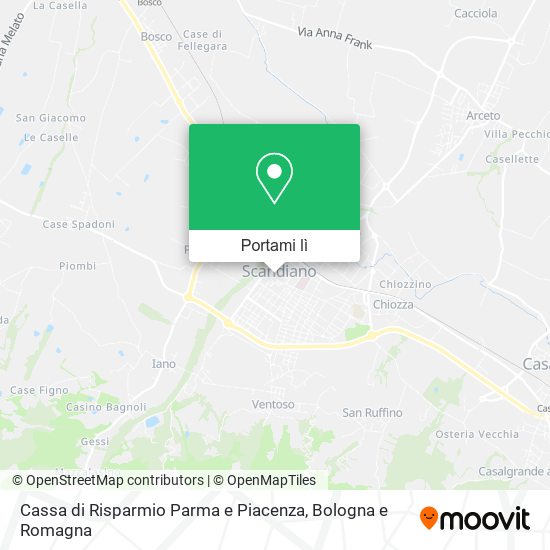 Mappa Cassa di Risparmio Parma e Piacenza