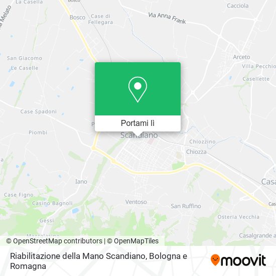Mappa Riabilitazione della Mano Scandiano