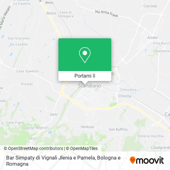 Mappa Bar Simpaty di Vignali Jlenia e Pamela