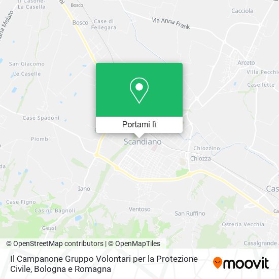 Mappa Il Campanone Gruppo Volontari per la Protezione Civile