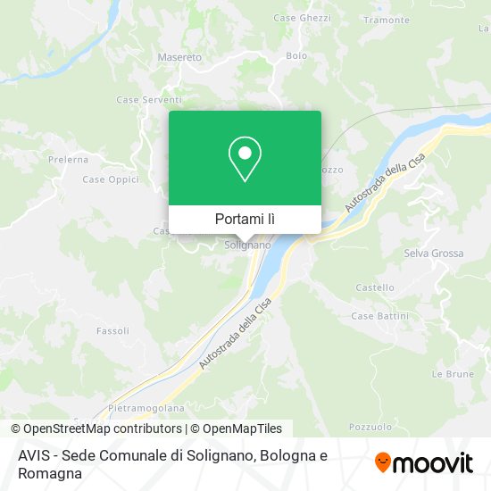 Mappa AVIS - Sede Comunale di Solignano