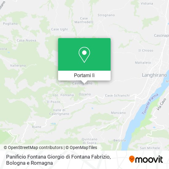 Mappa Panificio Fontana Giorgio di Fontana Fabrizio