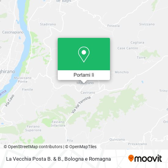 Mappa La Vecchia Posta B. & B.
