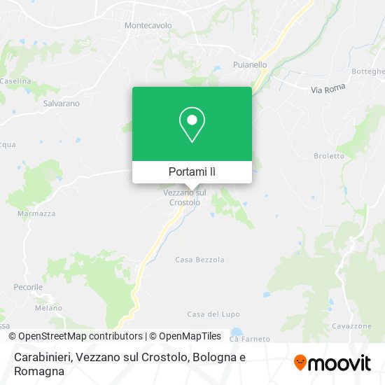 Mappa Carabinieri, Vezzano sul Crostolo