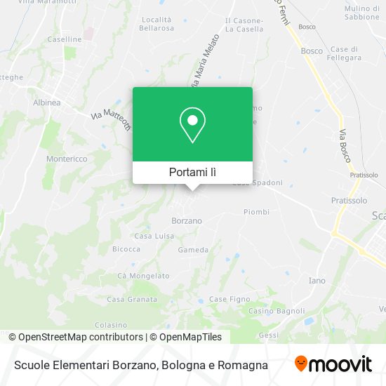 Mappa Scuole Elementari Borzano