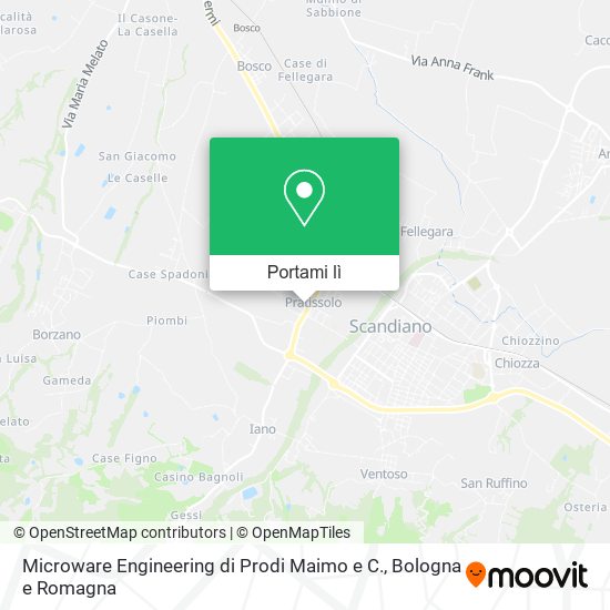 Mappa Microware Engineering di Prodi Maimo e C.