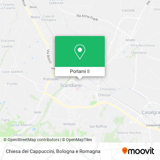 Mappa Chiesa dei Cappuccini