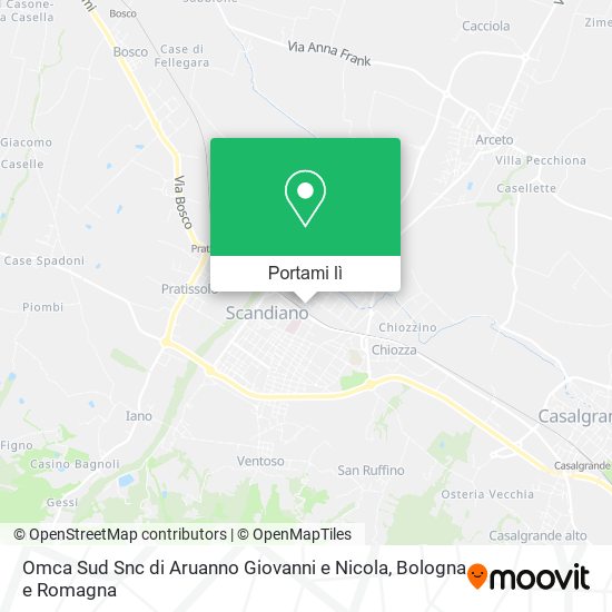 Mappa Omca Sud Snc di Aruanno Giovanni e Nicola