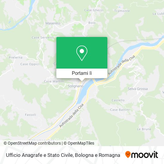 Mappa Ufficio Anagrafe e Stato Civile