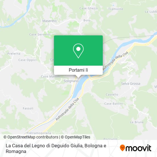Mappa La Casa del Legno di Deguido Giulia