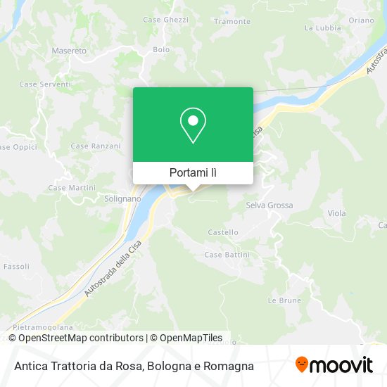 Mappa Antica Trattoria da Rosa