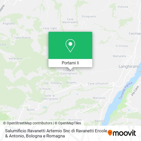 Mappa Salumificio Ravanetti Artemio Snc di Ravanetti Ercole & Antonio