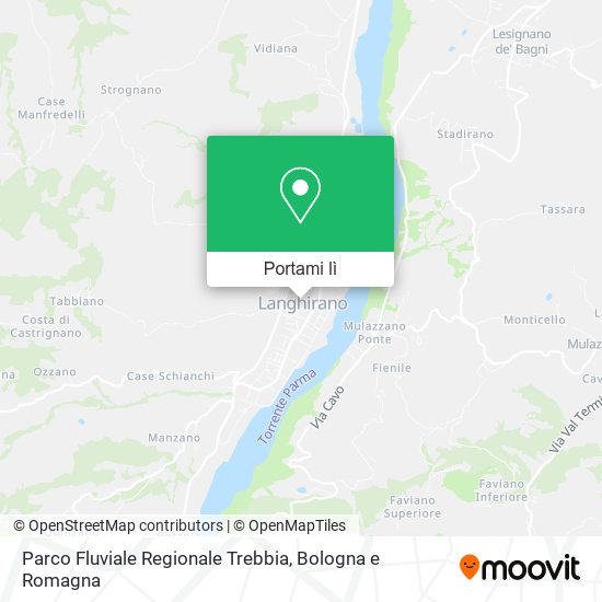 Mappa Parco Fluviale Regionale Trebbia